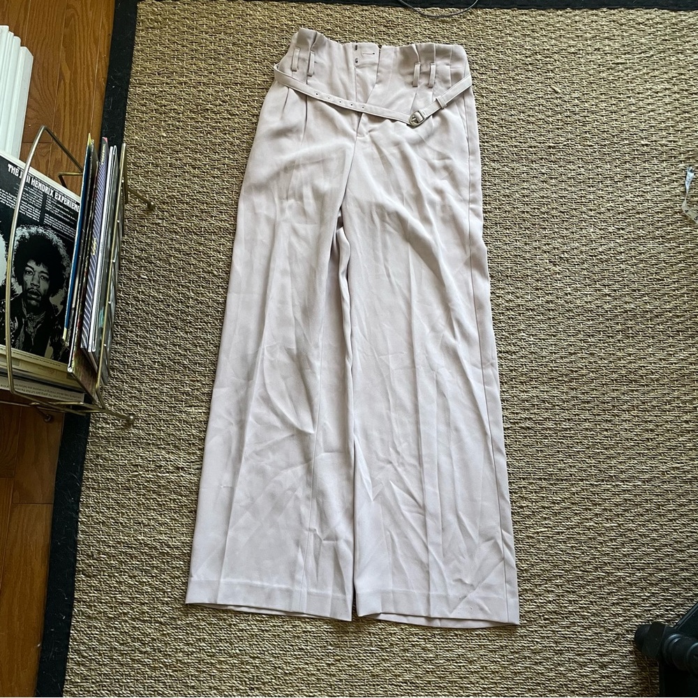 Blush pink express wide leg dress pant